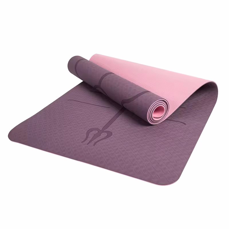 Custom Double Layer Tear Resistance TPE Yoga Mat Gym Workout Exercise Yoga Mat