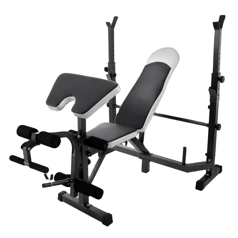 Multi Function Lat Pull Down Machine Workout Weight Bench Sit up Adjustable Weight Bench with Lat Pull Down Bar