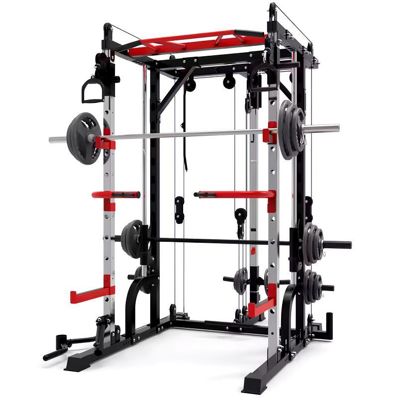 Multi-Functional Home Use Squat Power Rack Comprehensive Training Fitness Equipment Smith Machine Squat Rack